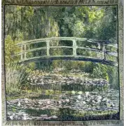 Monet's Bridge At Lake Giverny Belgian Throw