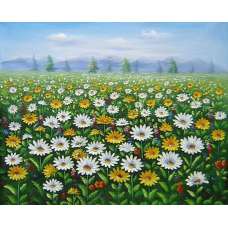 Field of Wildflowers Canvas Wall Art