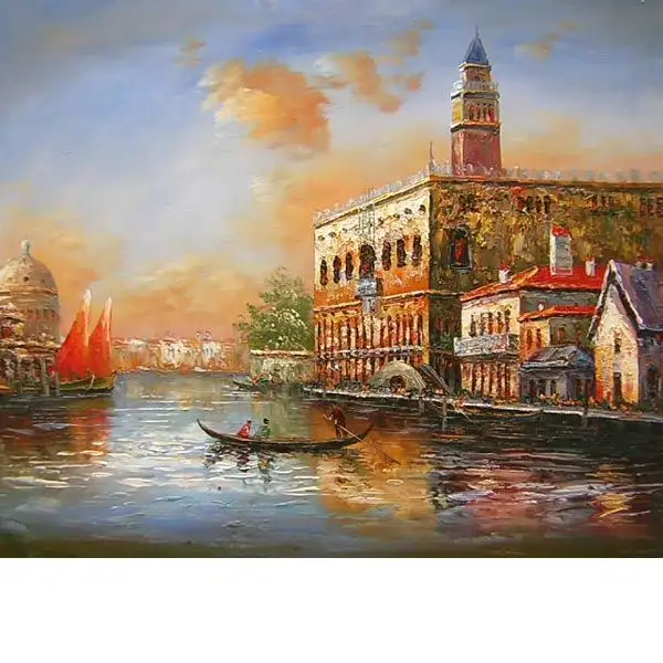 Venetian Sunset Canvas Oil Painting