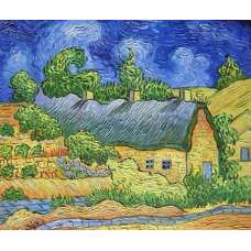 Cottages at Cordeville Canvas Wall Art