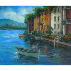 Watercrafts of Venice Canvas Wall Art