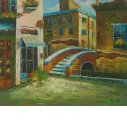 Venetian Terrace Canvas Oil Painting