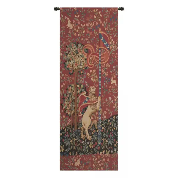 Portiere Medieval Lion  Belgian Tapestry Wall Hanging