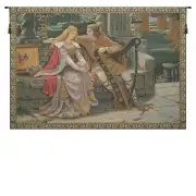 Tristan And Isolde Belgian Tapestry Wall Hanging