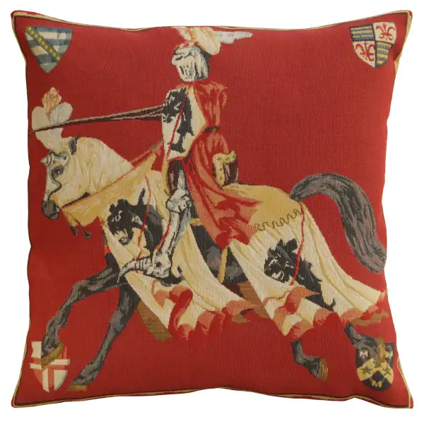 Red Knight Belgian Sofa Pillow Cover