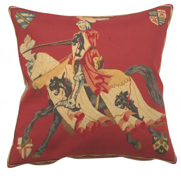 Red Knight Belgian Sofa Pillow Cover
