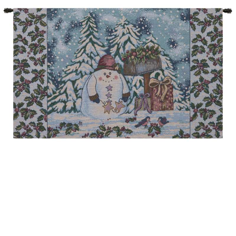 Holiday Snowman Italian Tapestry