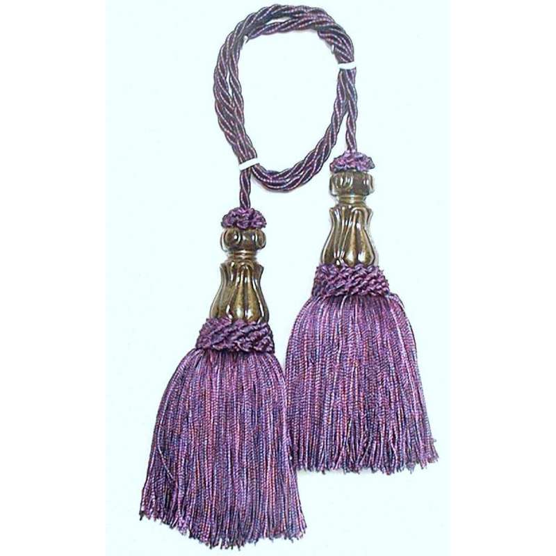Classic - Eggplant Tapestry  Decorative Tassels