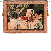 French Still Life French Wall Tapestry - 45 in. x 35 in. Cotton by Paul Cezanne
