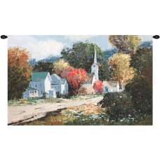 Quiet Street Fine Art Tapestry