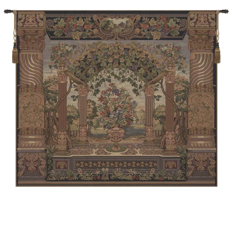 Floral Pergola Tapestry Wall Hanging