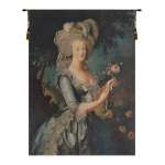 Marie Antoinette with Rose European Tapestry Wall Hanging
