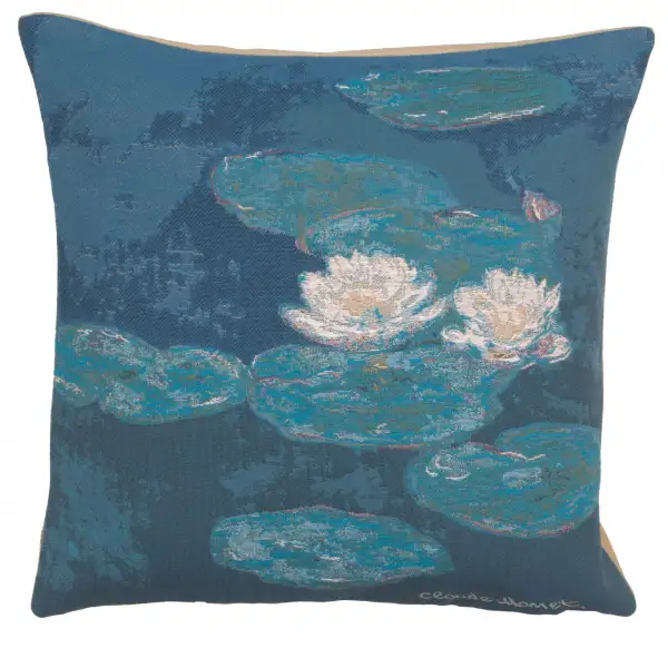 Monets Lily Pads Belgian Sofa Pillow Cover