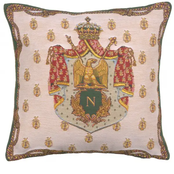 Napoleon Crest Belgian Sofa Pillow Cover