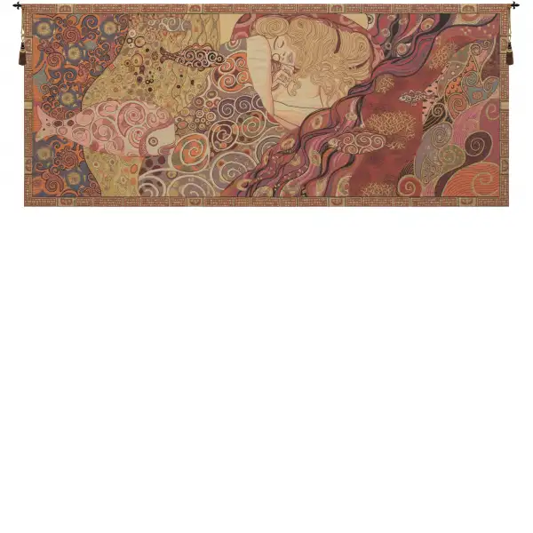 Sleeping Danae by Klimt Italian Wall Tapestry