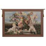Angels and Flowers Italian Wall Hanging Tapestry