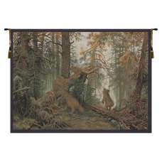 Morning in Pinewood Italian Tapestry Wall Hanging