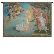Birth Of Venus II Italian Tapestry - 35 in. x 24 in. Cotton/Viscose/Polyester by Sandro Botticelli