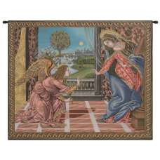 Annunciation Botticelli Italian Tapestry Wall Hanging