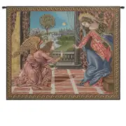 Annunciation Botticelli Italian Tapestry - 29 in. x 25 in. Cotton/Viscose/Polyester by Sandro Botticelli