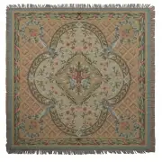 Savonnerie I Belgian Throw - 58 in. x 58 in. Cotton by Charlotte Home Furnishings