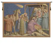 Adoration Italian Tapestry - 50 in. x 36 in. Cotton/Viscose/Polyester by Giotto di Bondone