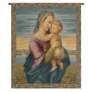 Madonna With Child By Raphael Italian Tapestry - 20 in. x 24 in. Cotton/Viscose/Polyester by Raphael
