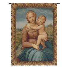 Cowper Madonna by Raphael Italian Tapestry Wall Hanging