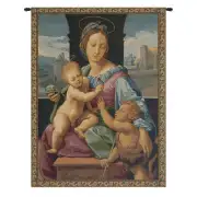 Madonna Aldobrandini By Raphael Italian Tapestry - 20 in. x 24 in. Cotton/Viscose/Polyester by Raphael