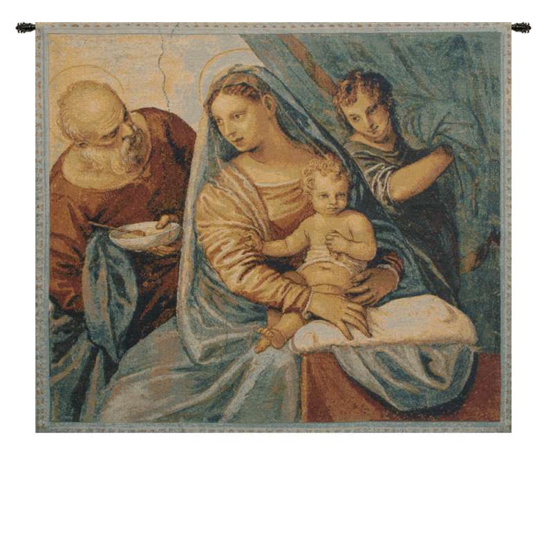 Madonna della Pappa Italian Tapestry Wall Hanging