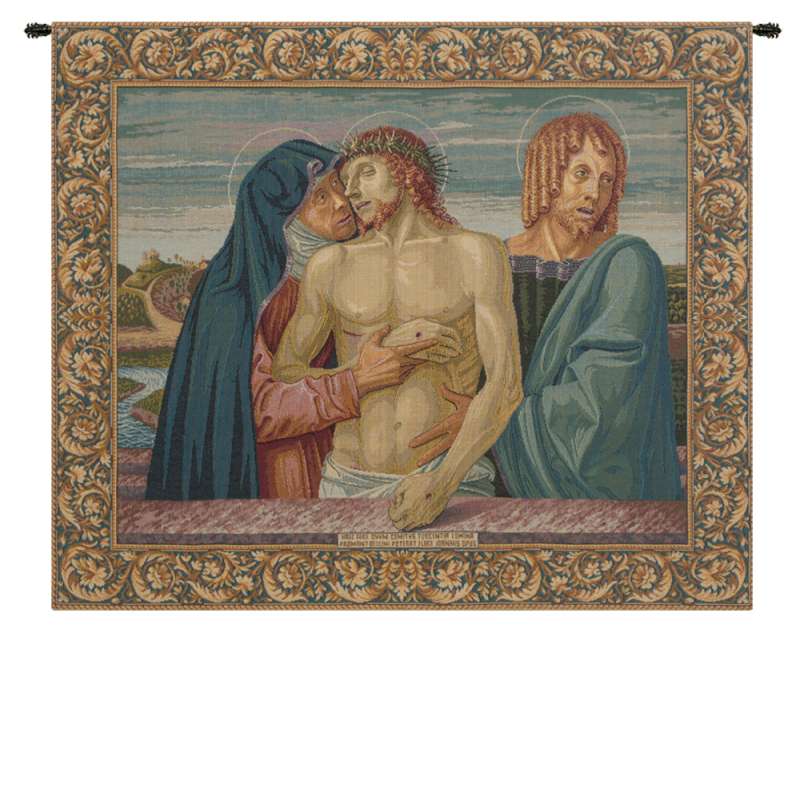 Pieta Italian Tapestry Wall Hanging