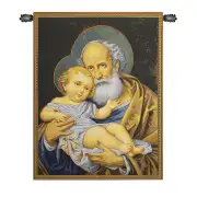 San Giuseppe St. Joseph Italian Tapestry - 20 in. x 26 in. Cotton/Viscose/Polyester by Raphael