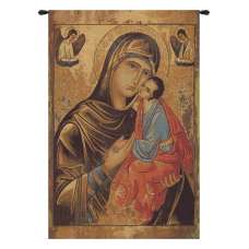 Greek Madonna Italian Tapestry Wall Hanging