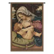 Madonna Del Cuscino Italian Tapestry - 17 in. x 22 in. Cotton/Viscose/Polyester by Raphael