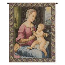 Madonna del Garofano Italian Tapestry Wall Hanging
