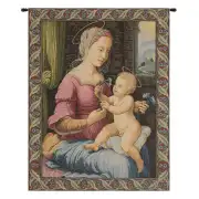 Madonna Del Garofano Italian Tapestry - 20 in. x 24 in. Cotton/Viscose/Polyester by Raphael