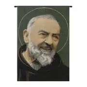 St. Pio Italian Tapestry - 13 in. x 18 in. Cotton/Viscose/Polyester by Charlotte Home Furnishings