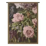 Pink Peonies Italian Tapestry - 25 in. x 35 in. Cotton/Viscose/Polyester by Alberto Passini