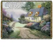 Cottage Path Tapestry Throw