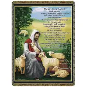 The Lord Is My Shepherd  Tapestry Afghan Throw