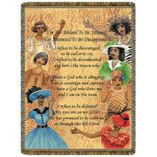 Too Blessed to be Stressed  Tapestry Throw