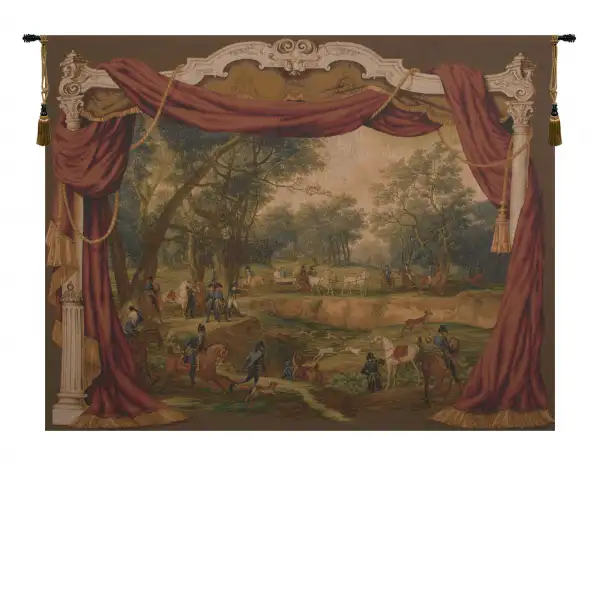 Charlotte Home Furnishing Inc. France Tapestry - 78 in. x 58 in. Carle Vernet | Promenade Napoleonienne French Wall Tapestry