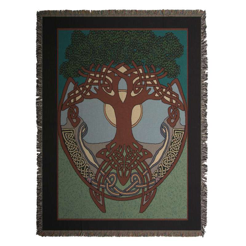 Celtic Tree Tapestry Afghan