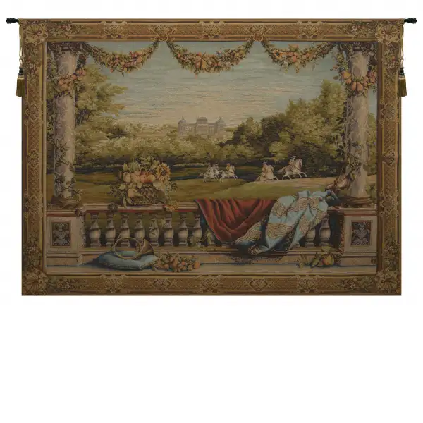 Charlotte Home Furnishing Inc. France Tapestry - 44 in. x 34 in. | Chateau Bellevue French Wall Tapestry