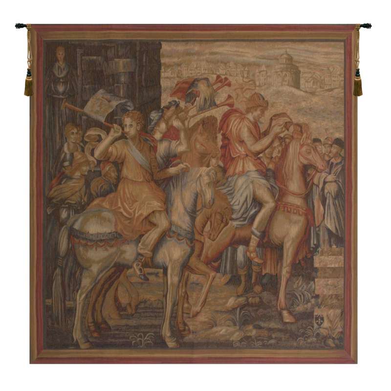 Les Herauts French Tapestry Wall Hanging