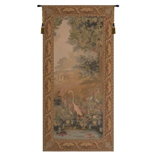 Charlotte Home Furnishing Inc. France Tapestry - 27 in. x 58 in. Albert Eckhout | Le point Deau Flamant Rose French Wall Tapestry