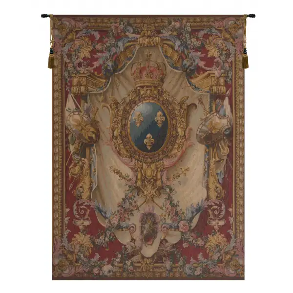 Grandes Armoiries Red French Wall Tapestry