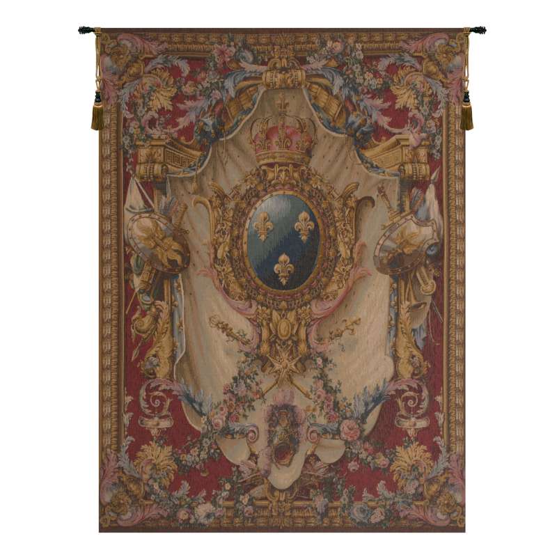 Grandes Armoiries Red French Tapestry