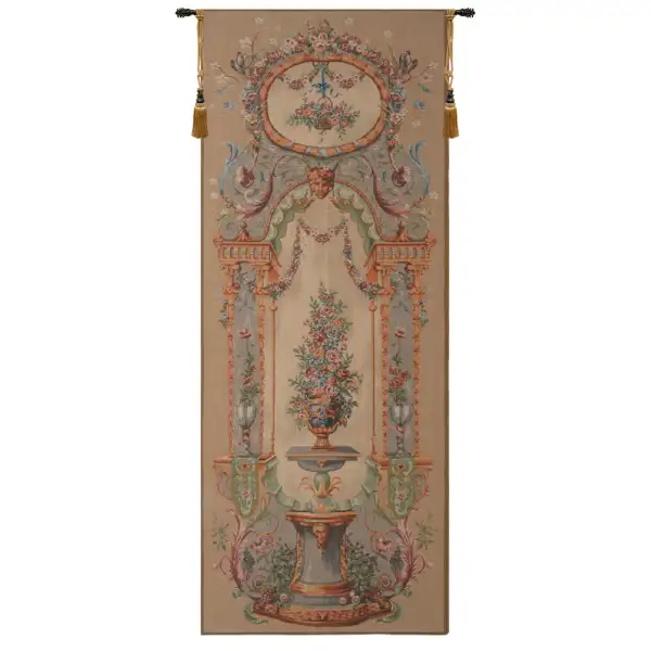 Charlotte Home Furnishing Inc. France Tapestry - 30 in. x 74 in. | Portiere Bouquet I French Wall Tapestry