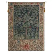 Tree Of Life William Morris Belgian Tapestry - 51 in. x 69 in. Cotton/Viscose/Polyester by William Morris